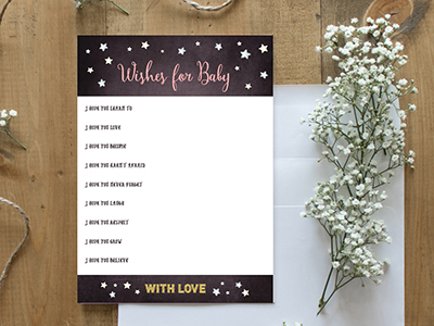 Baby Shower Wishes Games